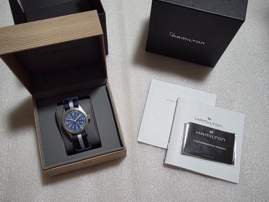 ハミルトン カーキメカ 38mm 青文字盤 手巻き