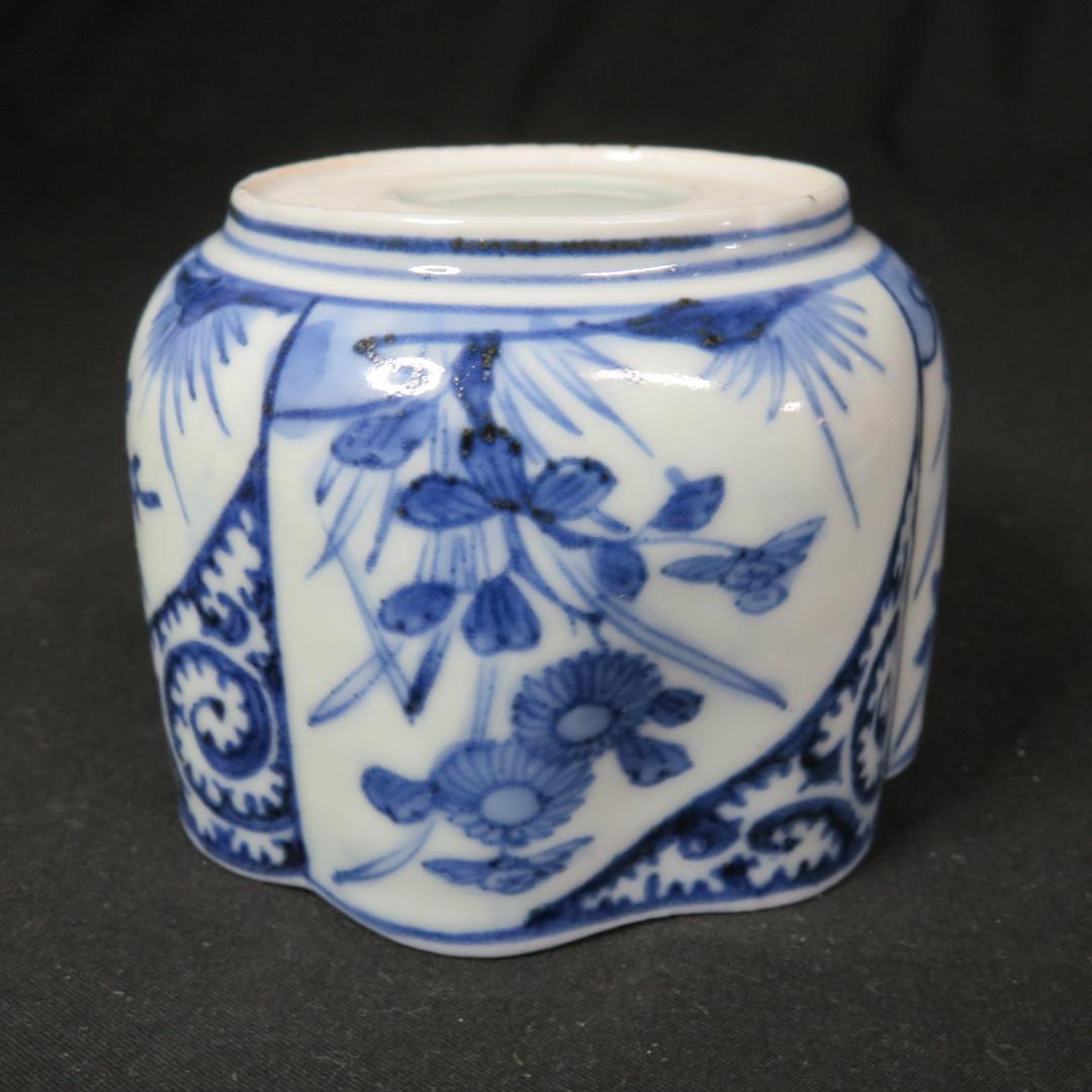 向付 2客 角向付 染付 白抜唐草文様 蛇の目 古伊万里 上手物 - メルカリ