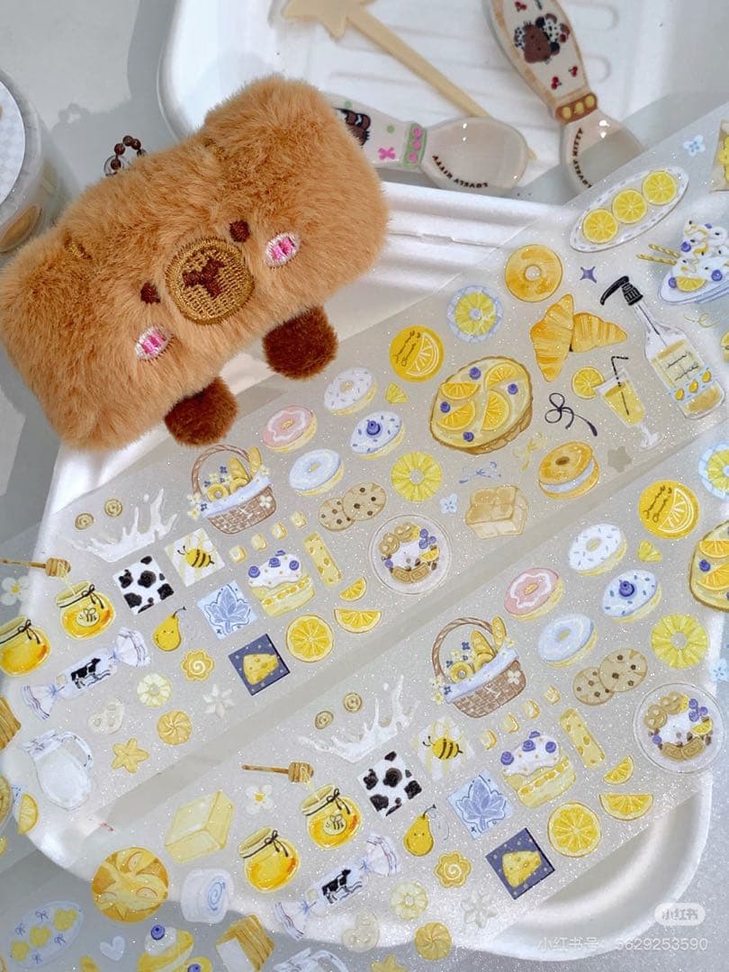 【8455】海外　マステ　5.25m ラメ加工マスキングテープ　PET