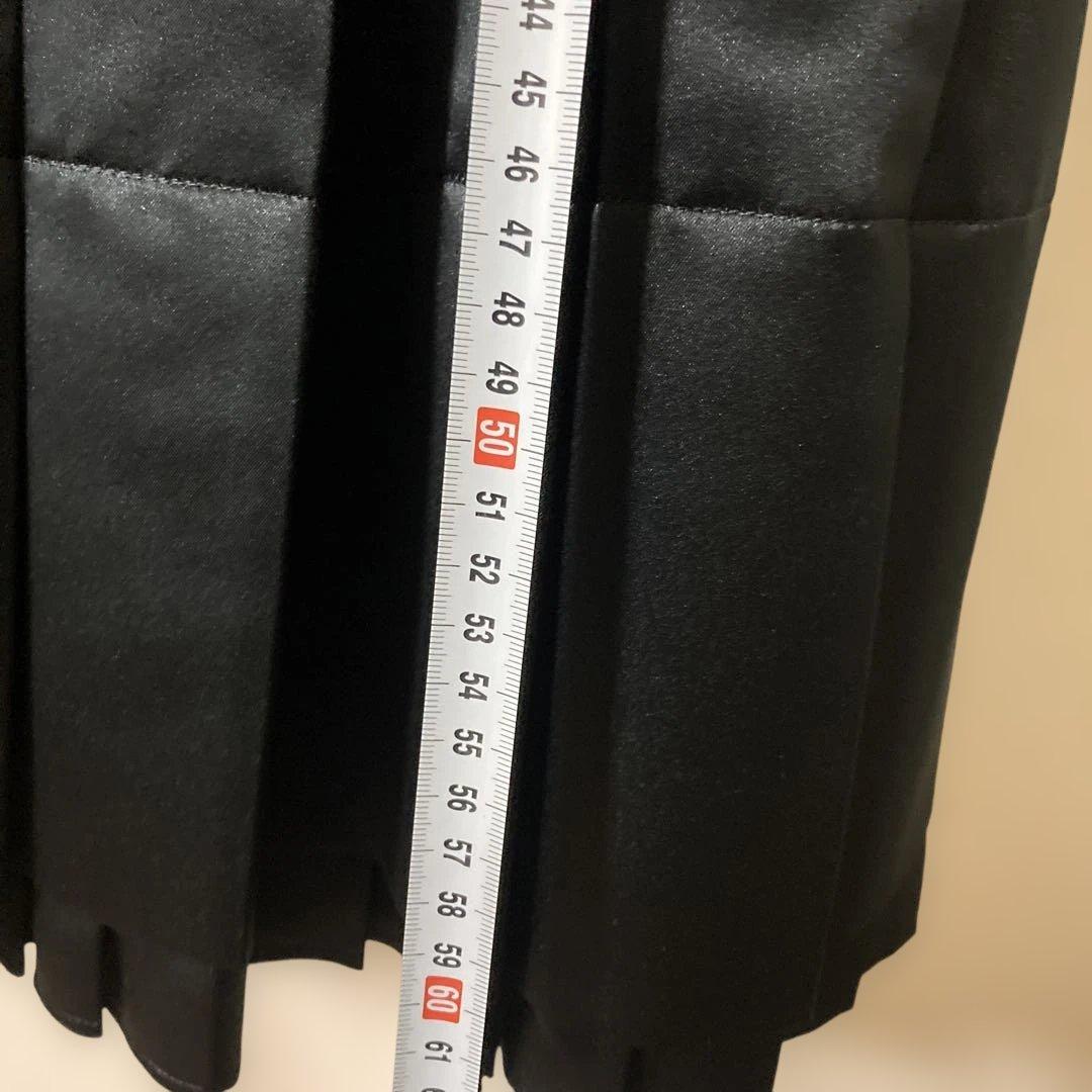美品コムデギャルソンコムコム　上質サテンプリーツスカート