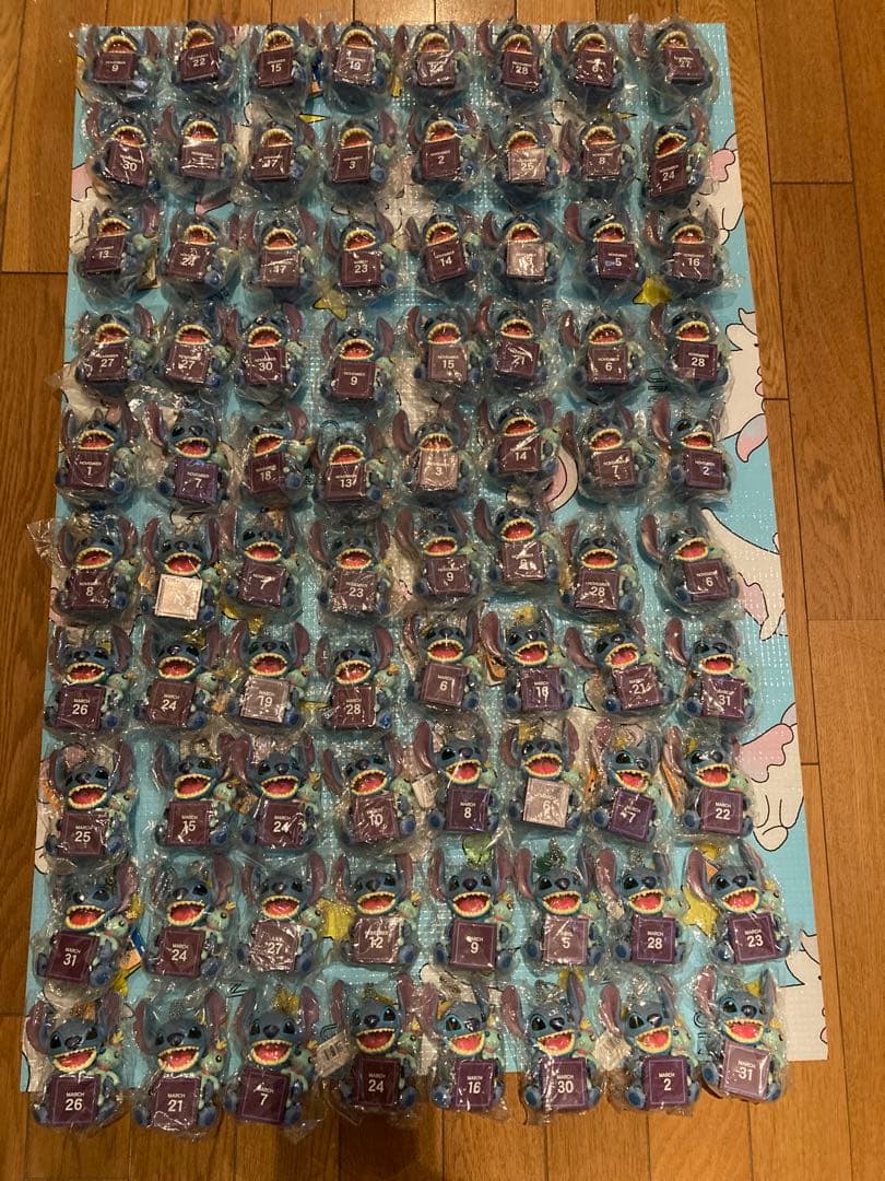 ディズニー　スティッチ キーホルダー大量　79個　未使用