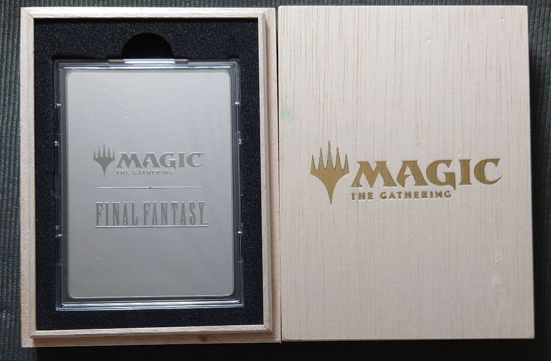 mtg 超高騰中 ff 桐箱付き ステンレス トークン 宝物 大戦祭