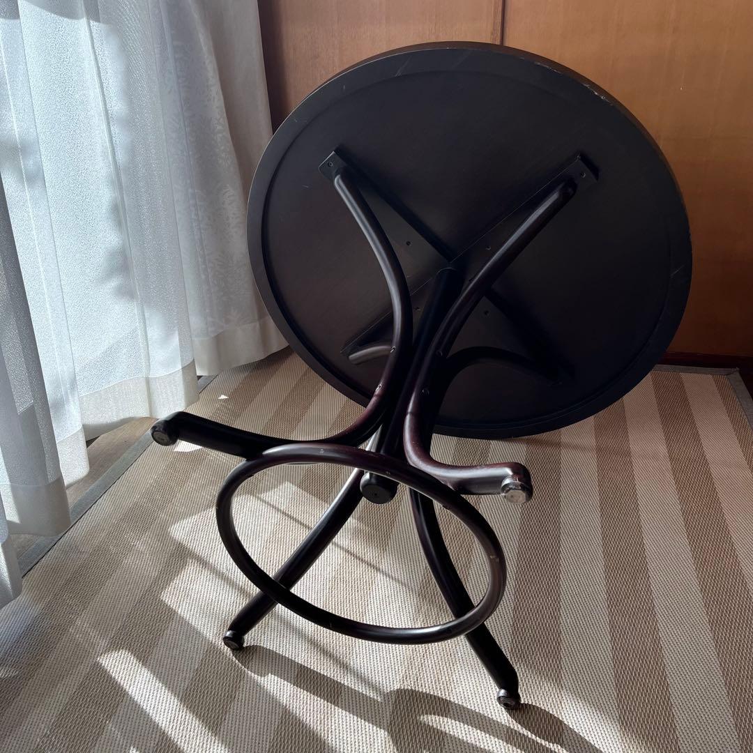 た77・た50【秋田木工 No.401T系】曲げ木ラウンドテーブル 円卓 2卓