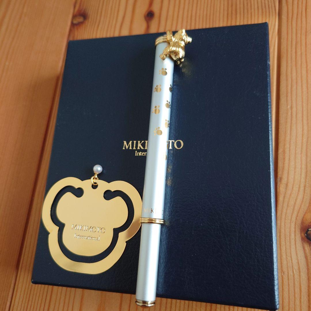 MIKIMOTO ミキモト クマボールペン＆しおり ベビーパール付き 未使用品