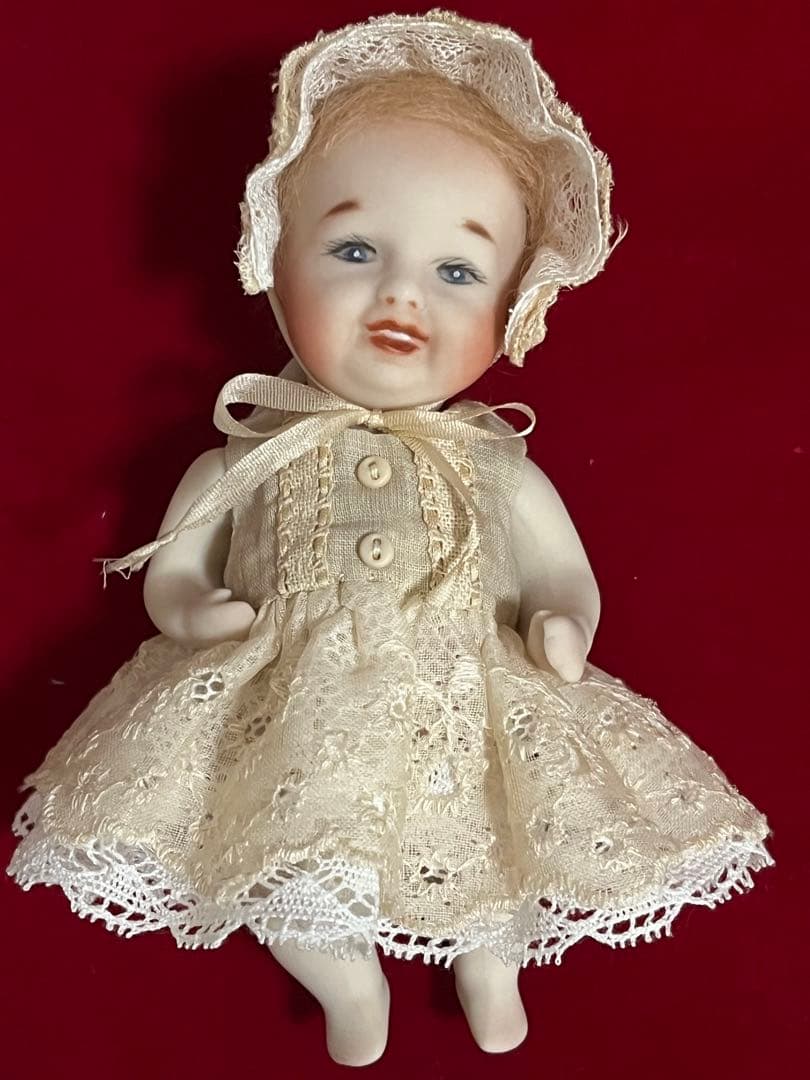 手の平サイズの赤ちゃん＆ミニベア オールビスクベイビー 13㎝ ビスク