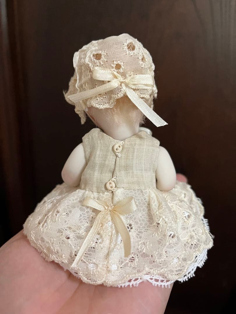 手の平サイズの赤ちゃん＆ミニベア オールビスクベイビー 13㎝ ビスク