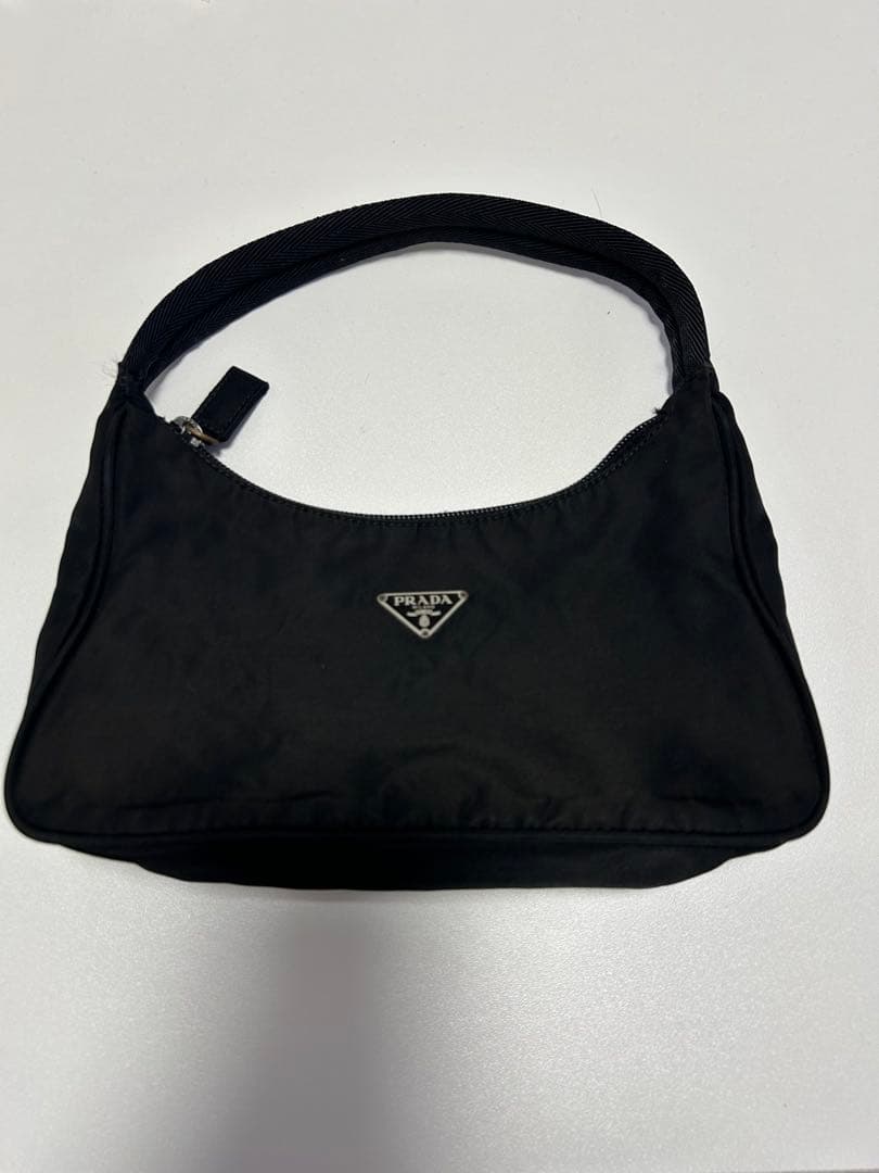 PRADA プラダ ナイロン ハンドバッグ ブラック 三角ロゴ バッグ 正規品