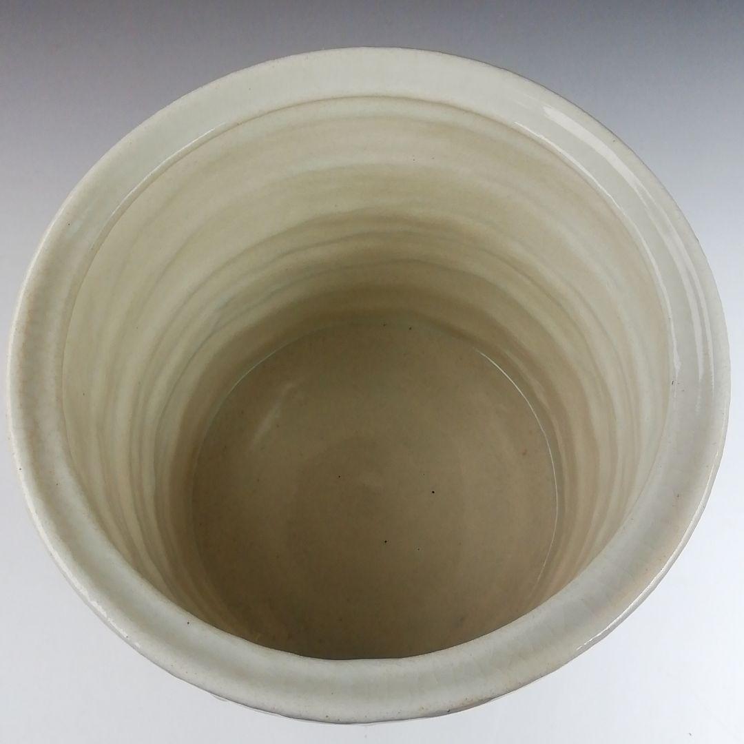 T863 水指 『三島 水指』『朝日窯 松林良周 作』 共箱 茶道具