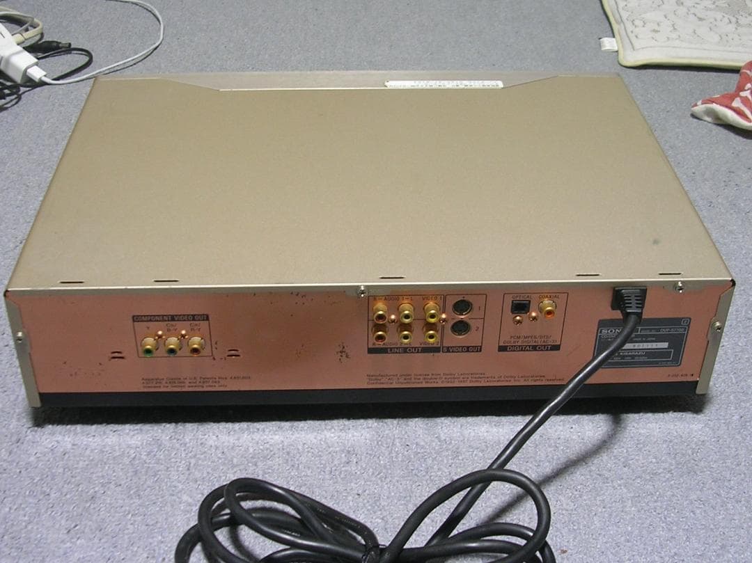 動作品＞SONY DVP-S7700 DVDプレーヤー+リモコン付き