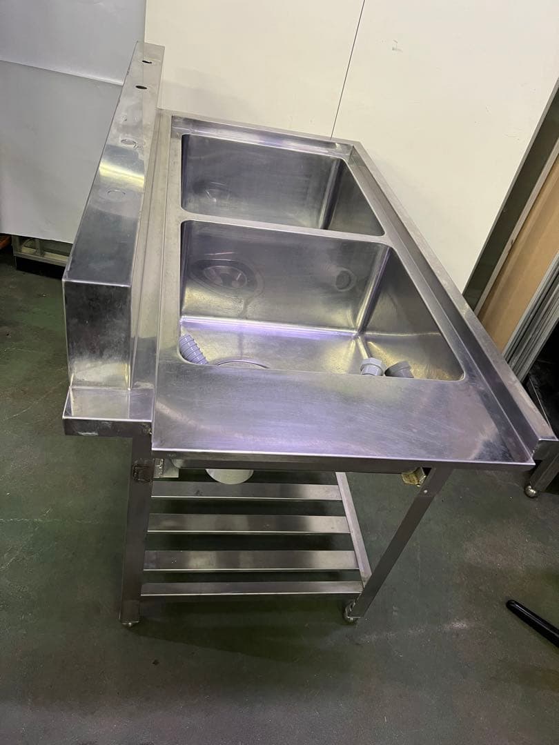 2槽シンク 1200x650x820(+150)