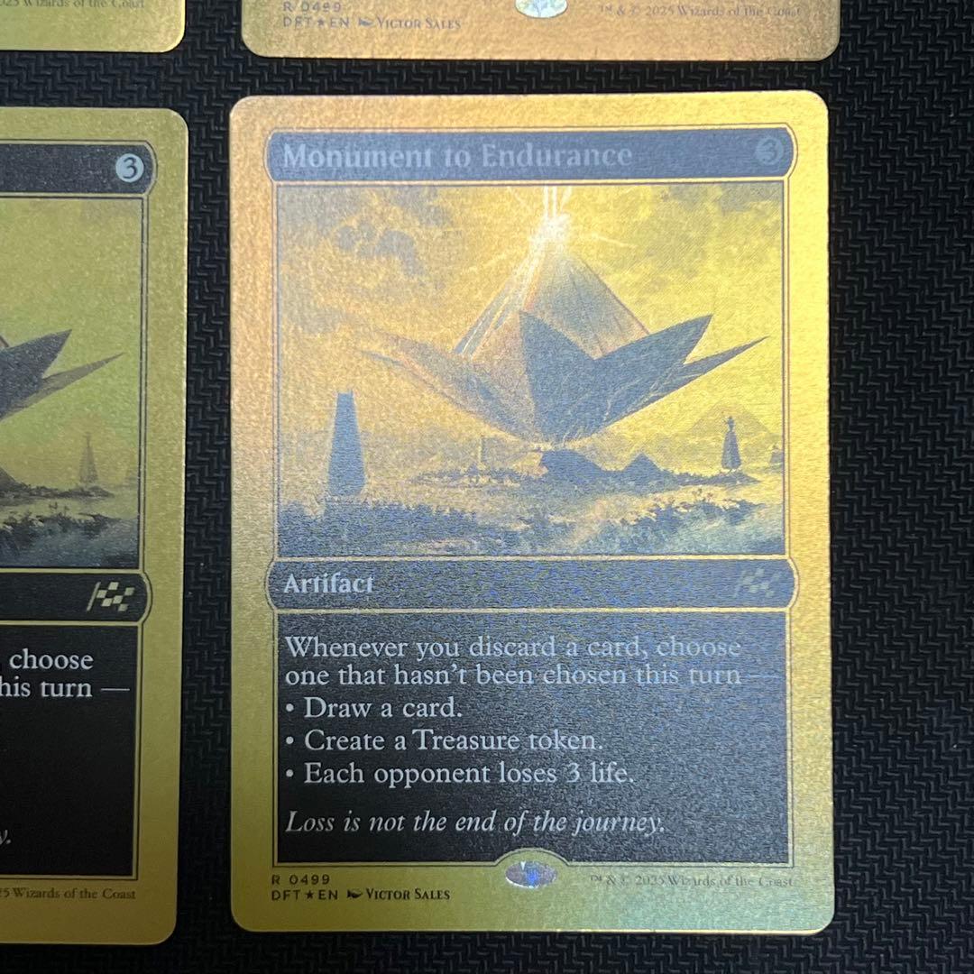 MTG DFT 《忍耐の記念碑》英語版 ファーストプレイスfoil4枚セット