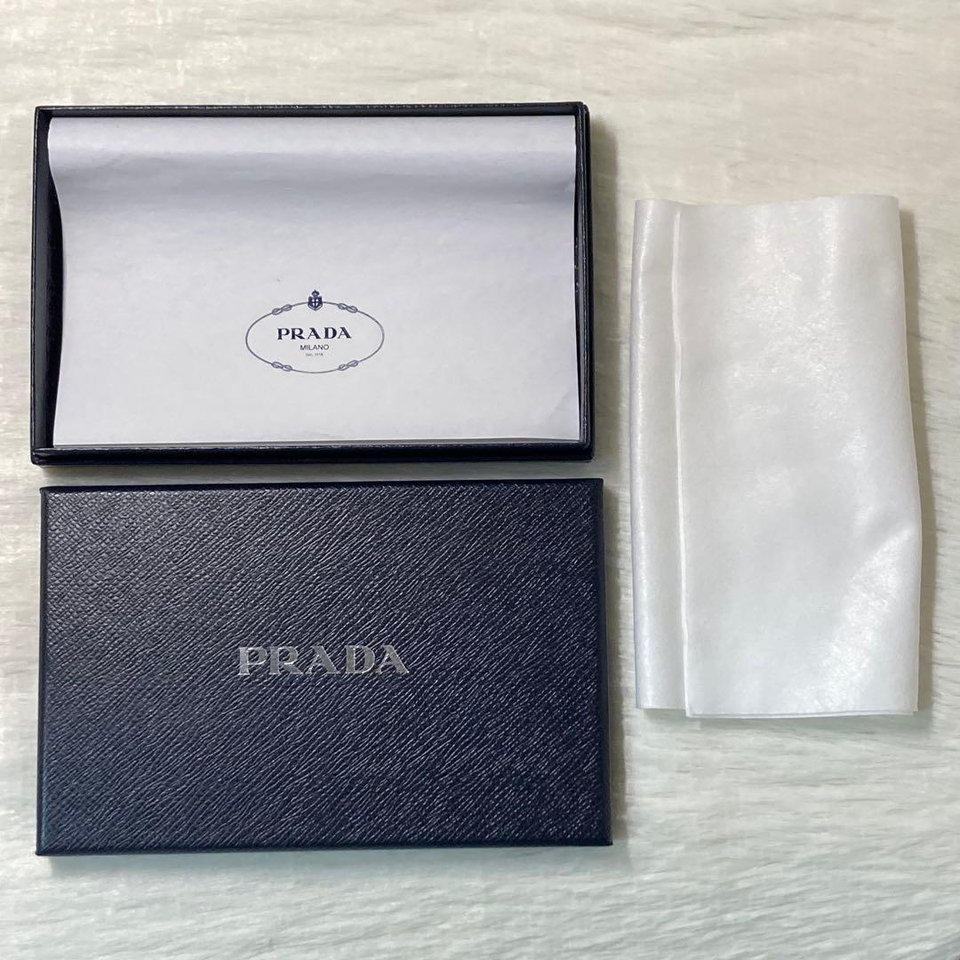 本日限定価格 PRADA プラダ　長財布　紺　パスケース　箱　付属品　二つ折り