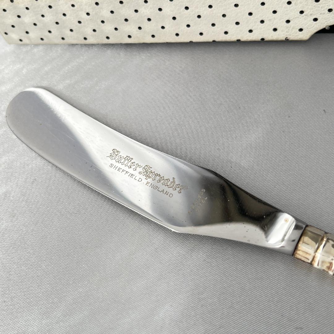 Harrison Brothers】【純銀ハンドル】キングス バターナイフ - メルカリ