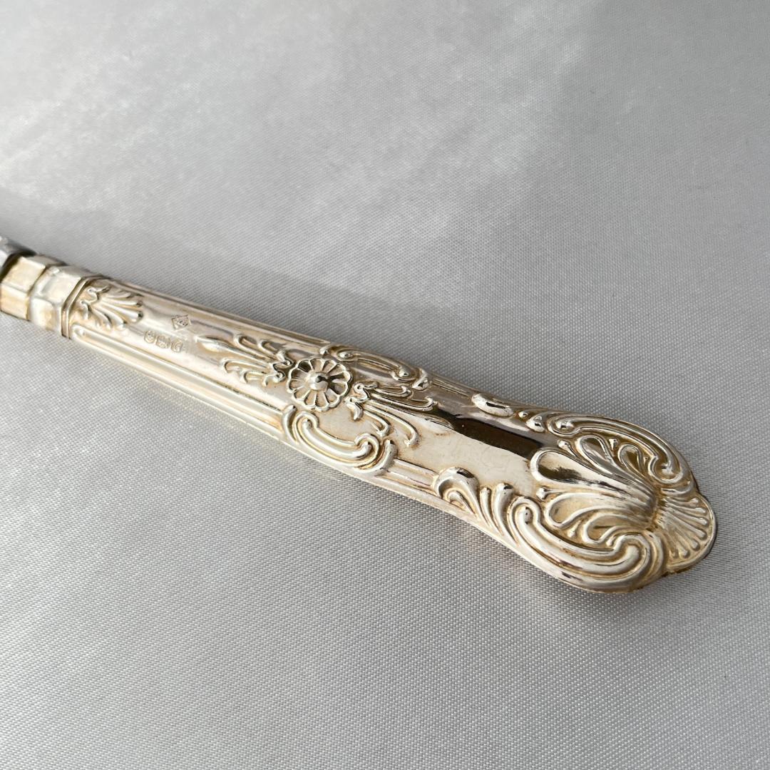 Harrison Brothers】【純銀ハンドル】キングス バターナイフ - メルカリ