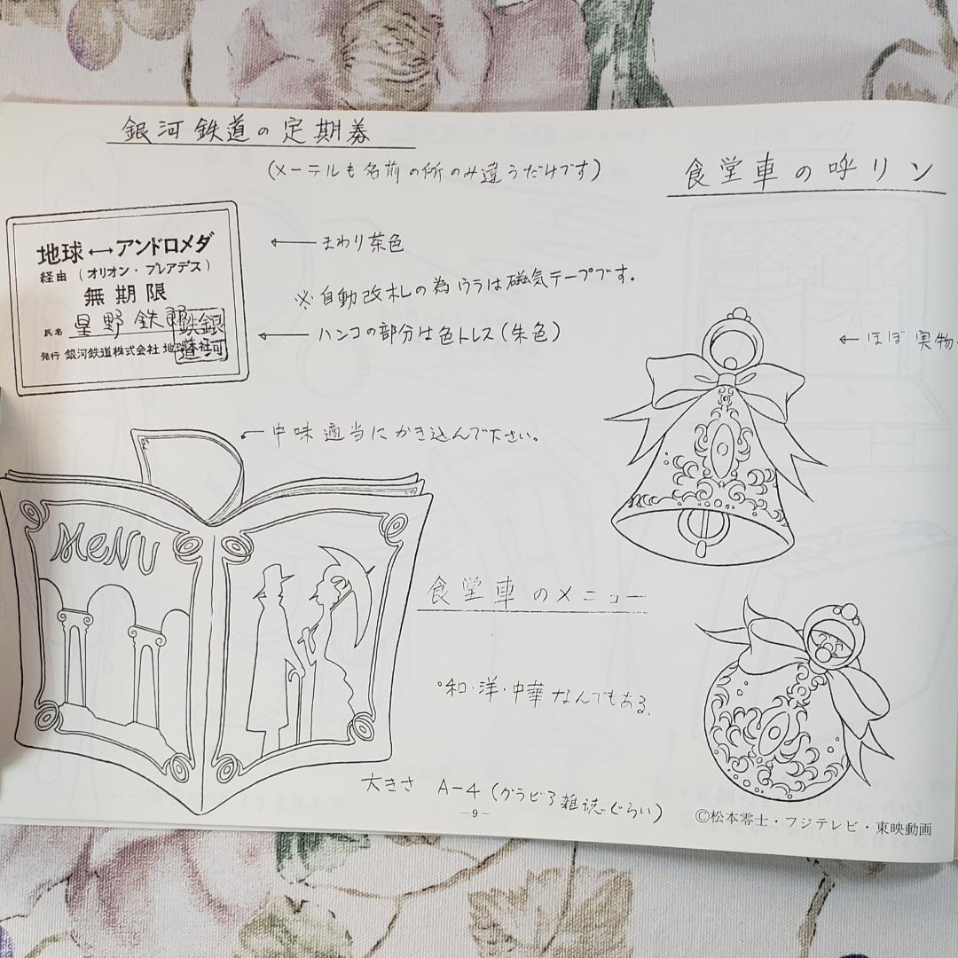 【松本零士】◆『銀河鉄道999 作品資料集』台本 準備稿◆検）宇宙戦艦ヤマト