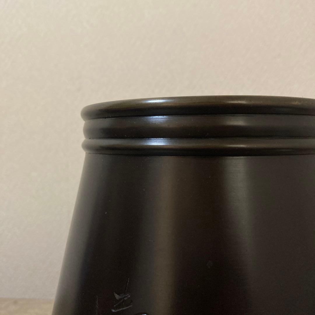 池坊専明好　御玄猪　唐銅製薄端　花器　立花　生花　いけばな　華道　花瓶