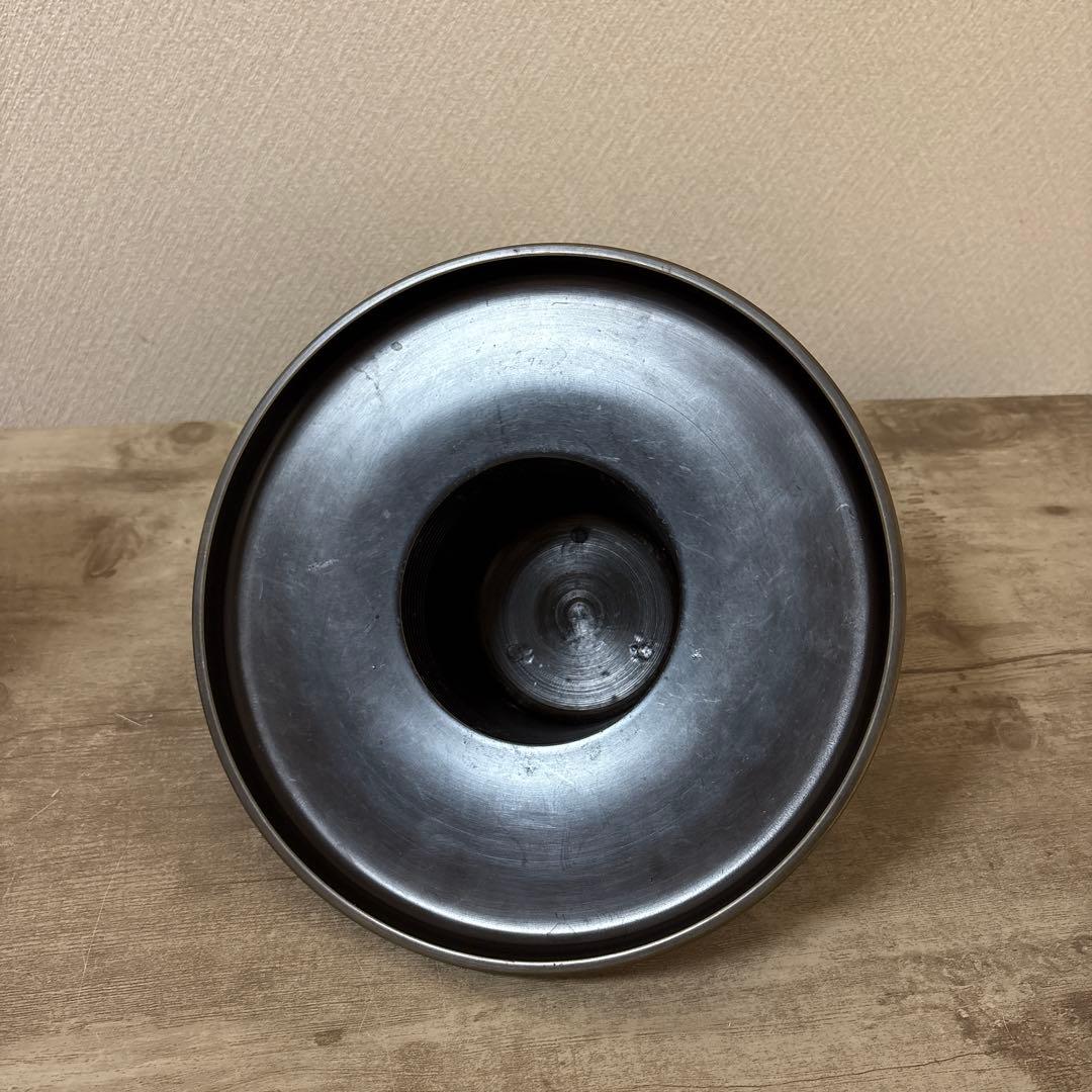 池坊専明好　御玄猪　唐銅製薄端　花器　立花　生花　いけばな　華道　花瓶