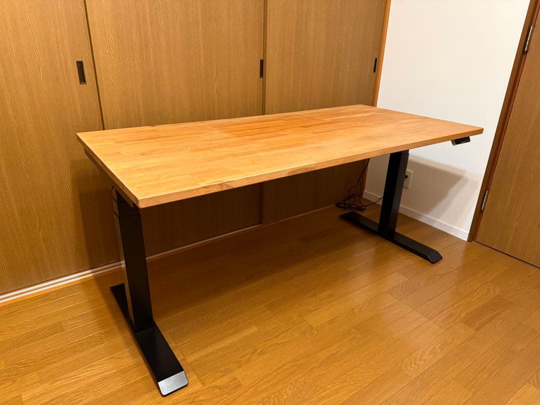 電動デスク Flexispot E7B / IKEA GERTON 天板