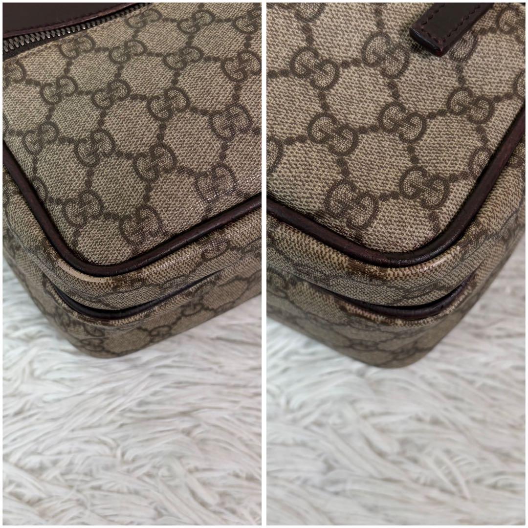 美品✨GUCCI グッチ GGスプリーム ショルダーバッグ PVC×レザー