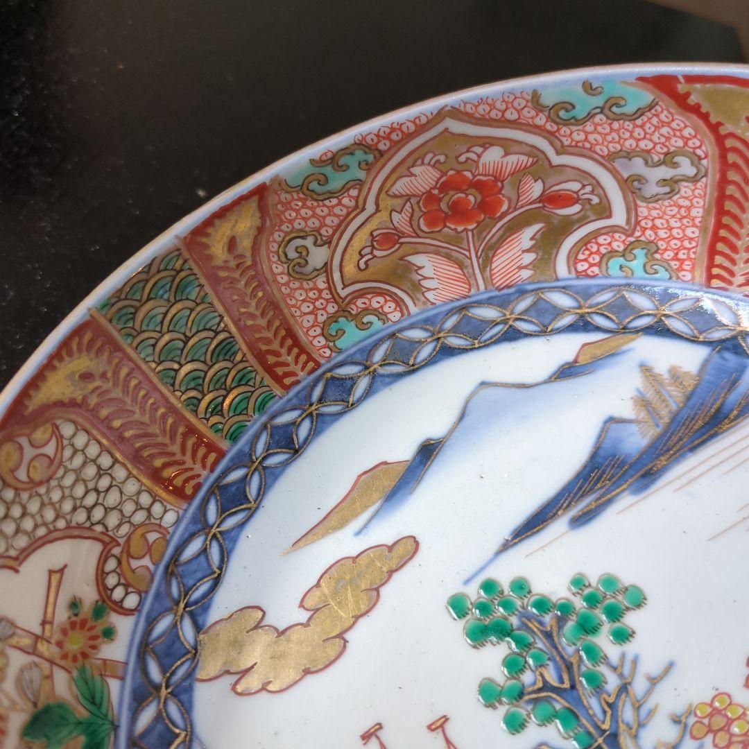 骨董 古伊万里 鉢 ③ 染錦 器 陶器 盛鉢 二重高台 伊万里 - メルカリ