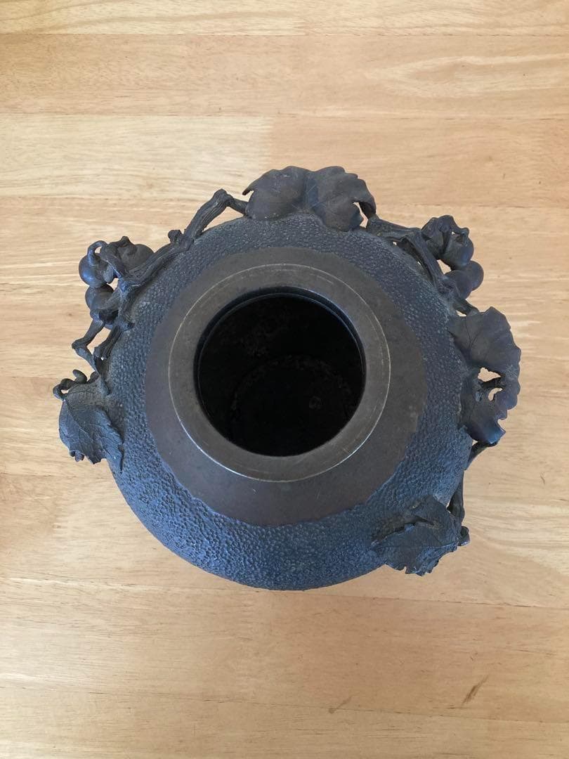 鋳銅葡萄高彫花瓶の通販はau PAY マーケット - 輸入雑貨のネットストア