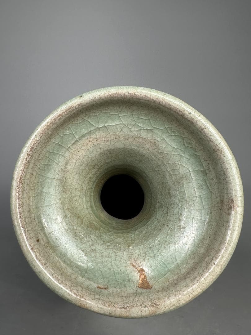 韓国美術 高麗青磁 鉄絵花卉文六孔瓶 花瓶 華道具 古物 骨董