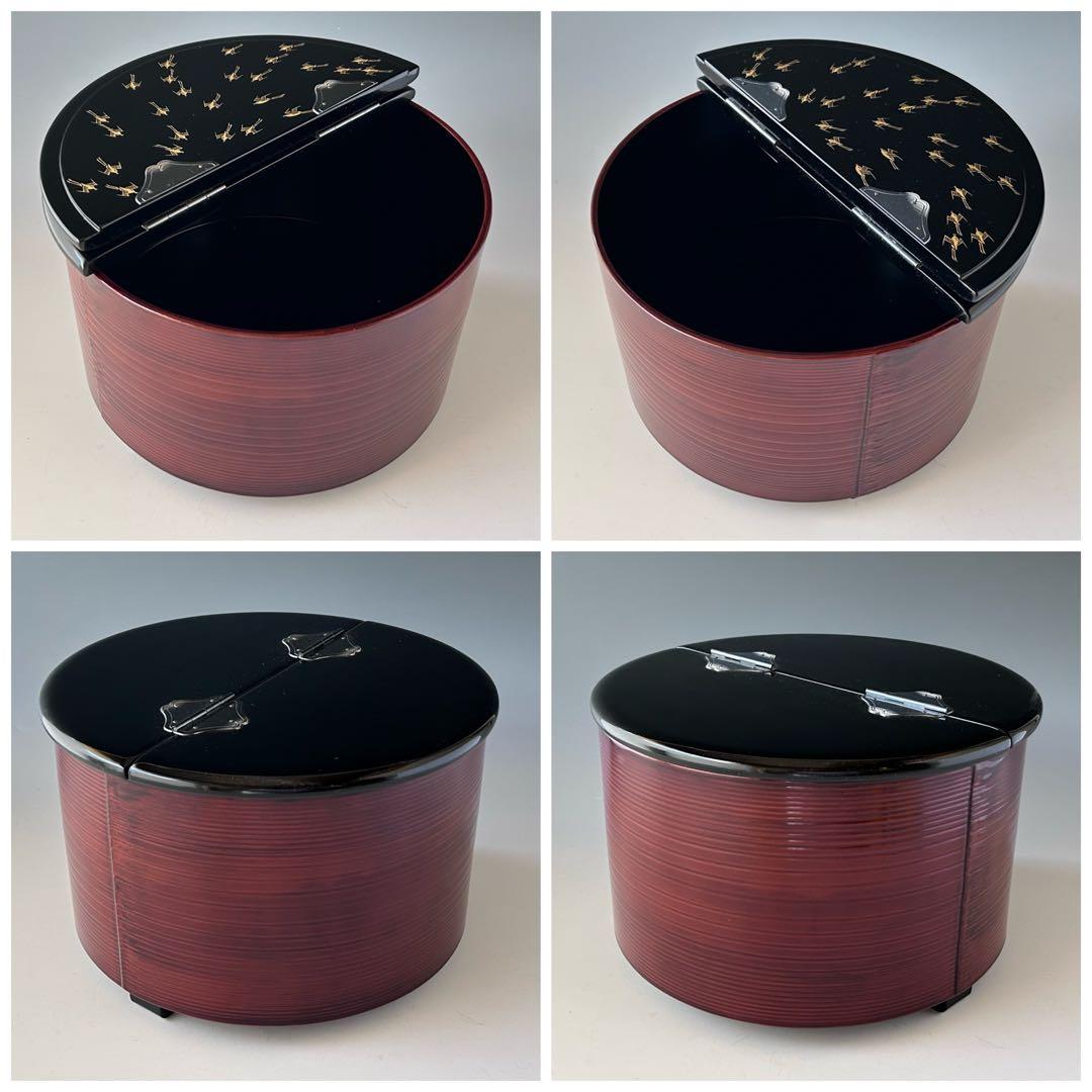 茶道具　玄々斎好　浦千鳥　割蓋　水指　中村宗悦　共箱　茶会　茶事　漆芸　裏千家