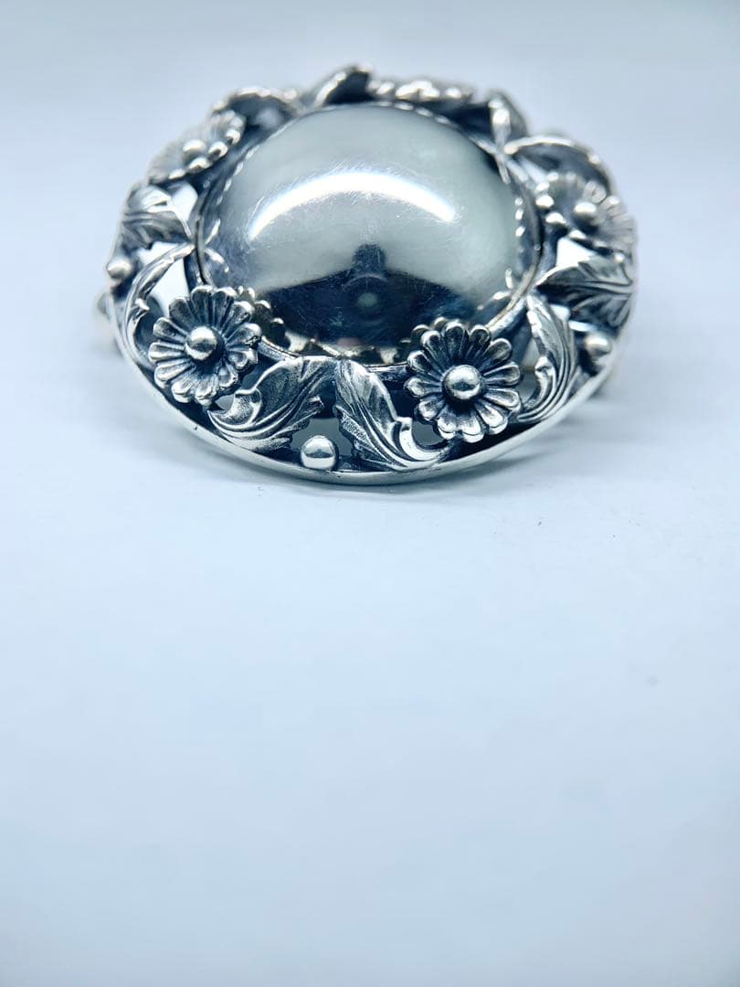 希少 N.E.From ブローチ フラワー 花 ヴィンテージ シルバー 925