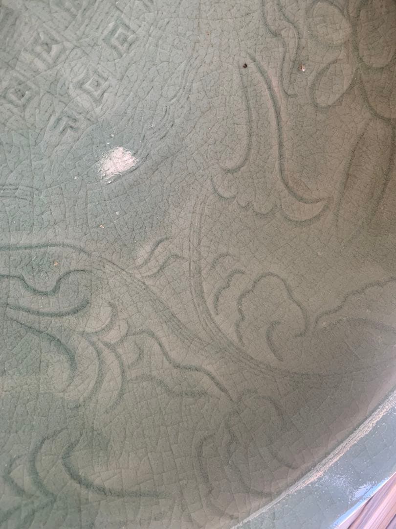 中国清時代早期青磁大皿