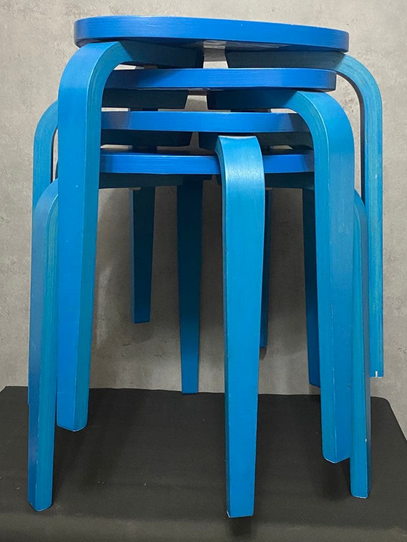 IKEA・イケア KYRRE・シルレ スツール 4脚セット 廃盤カラー バーチ材