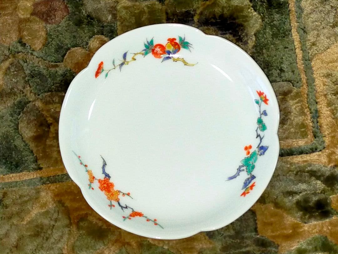 ♥未使用♥　人間国宝　13代　♥　酒井田柿右衛門　♥　皿　５枚　共箱付き