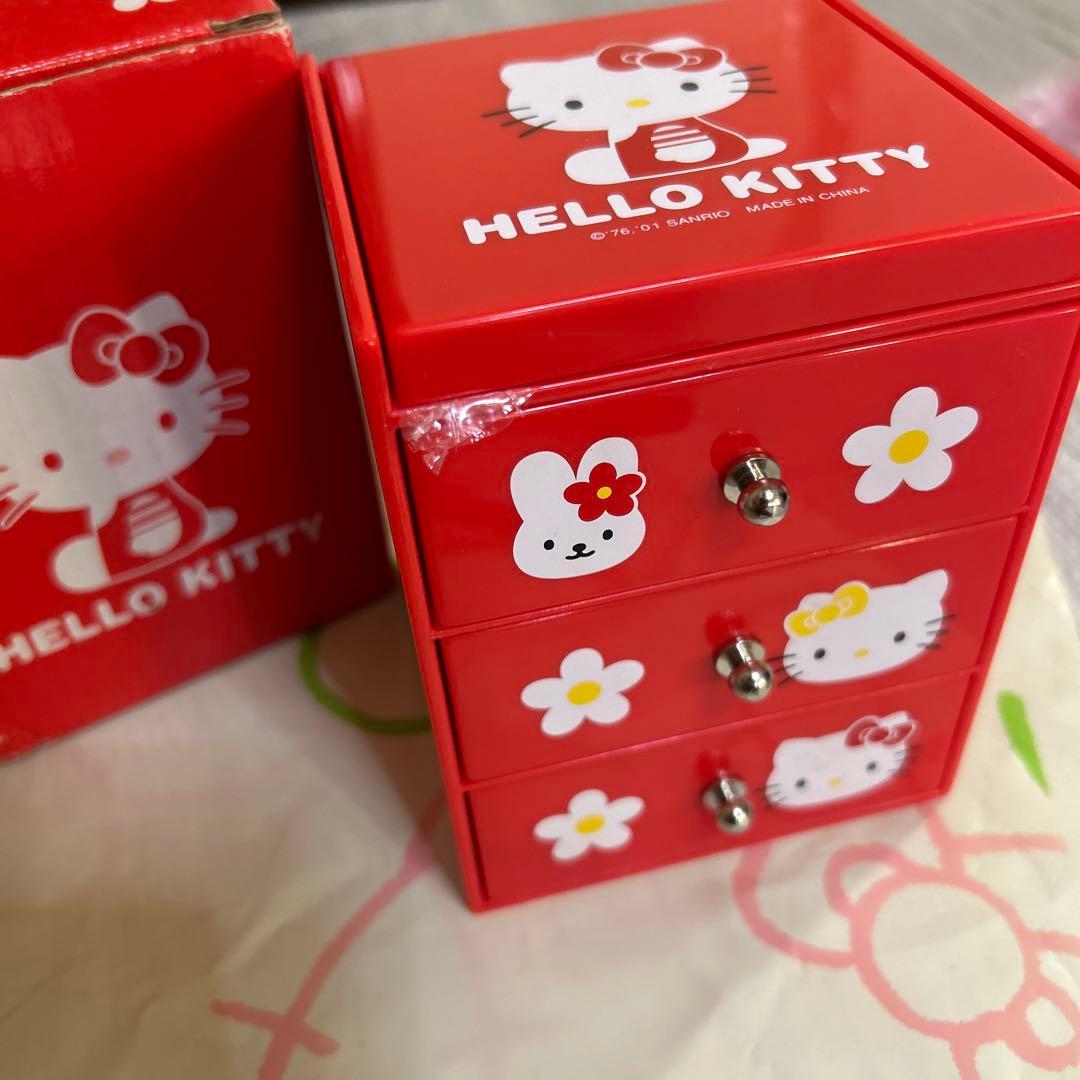 キティ　ミニドレッサー　サンリオ サンリオ Sanrio ハローキティ ミニドレッサー 引き出し付きドレッサー