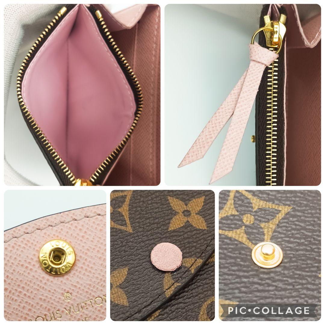 【美品SS】ルイヴィトン　ロザリ　モノグラム　ローズバレリーヌ　IC搭載