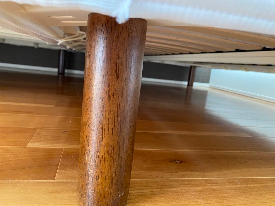 送料込み/無印良品脚付マットレスセミダブル（脚別売り）