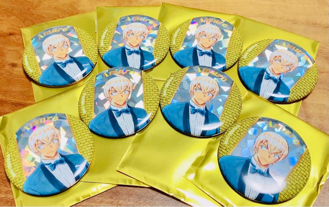 名探偵コナン 連載30周年記念 コナン展限定 缶バッジ 安室透 8点