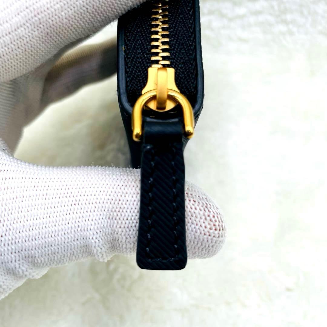 未使用級 バーバリー 財布 ケース ラウンドファスナー ブラック 付属品有