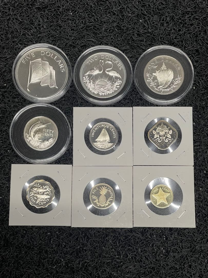 1974年版 バハマ連邦公式コイン プルーフセット - メルカリ