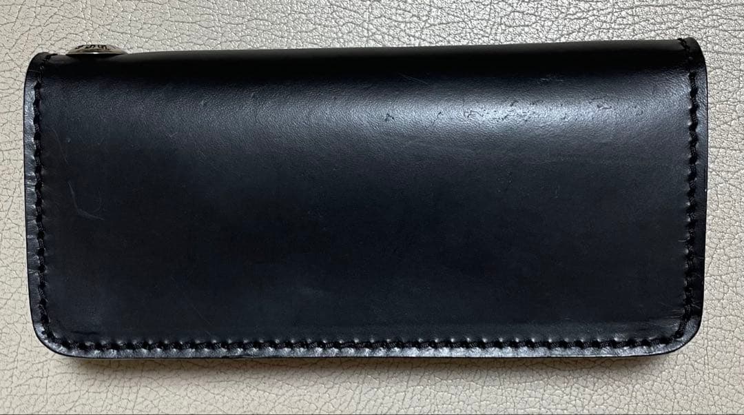矢沢永吉さん ブラックレザー 長財布