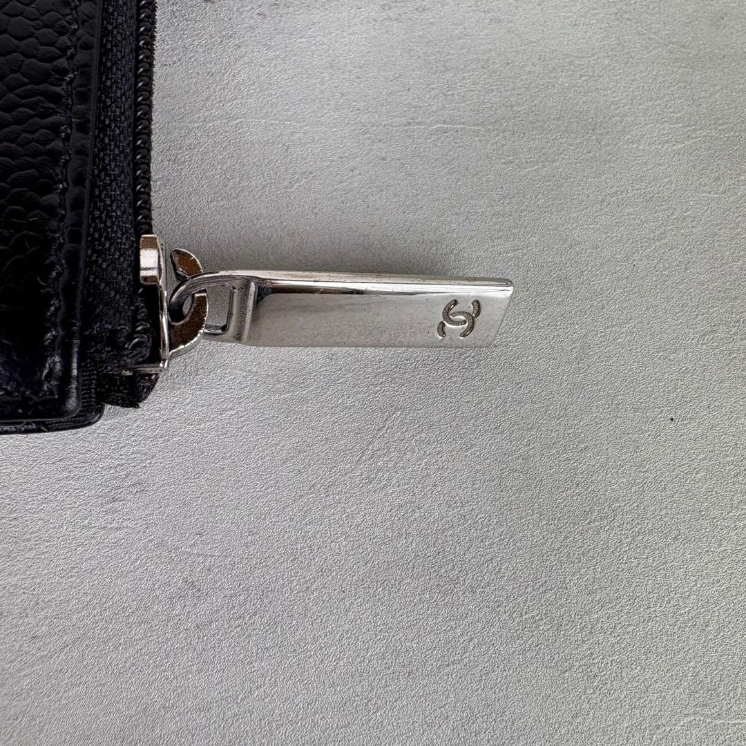 CHANEL シャネル　キャビアスキン　デカココ　ケース　カードケース