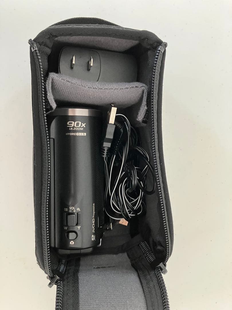 パナソニック HDビデオカメラ ブラック HC-V360MS-K ケース付