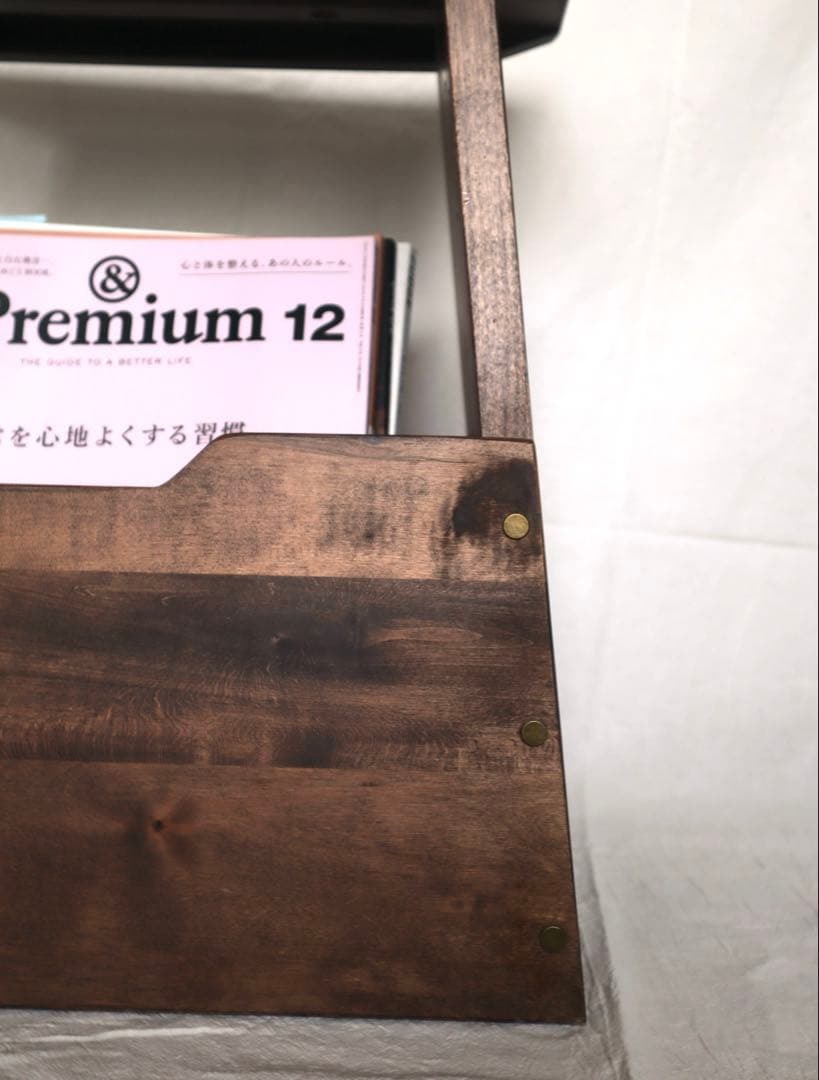 【美品】50%OFF／あたらしくて懐かしい。収納付き踏み台スツール／ベルメゾン