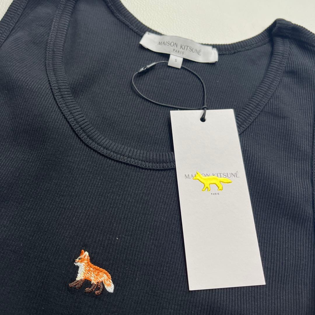 メゾンキツネ タンクトップ MAISON KITUNE ブラック