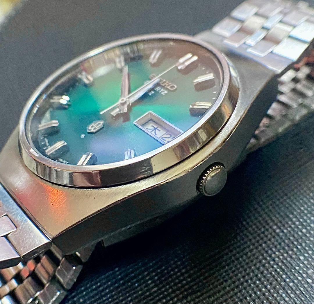 SEIKO QZ 1974 緑文字盤