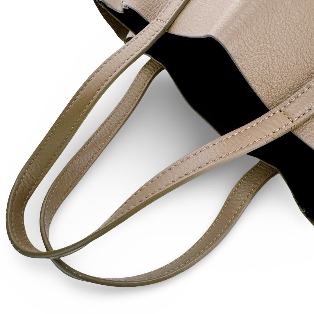 バレンシアガ レザー エブリデイXXS トートバッグ ストラップ有　ベージュ