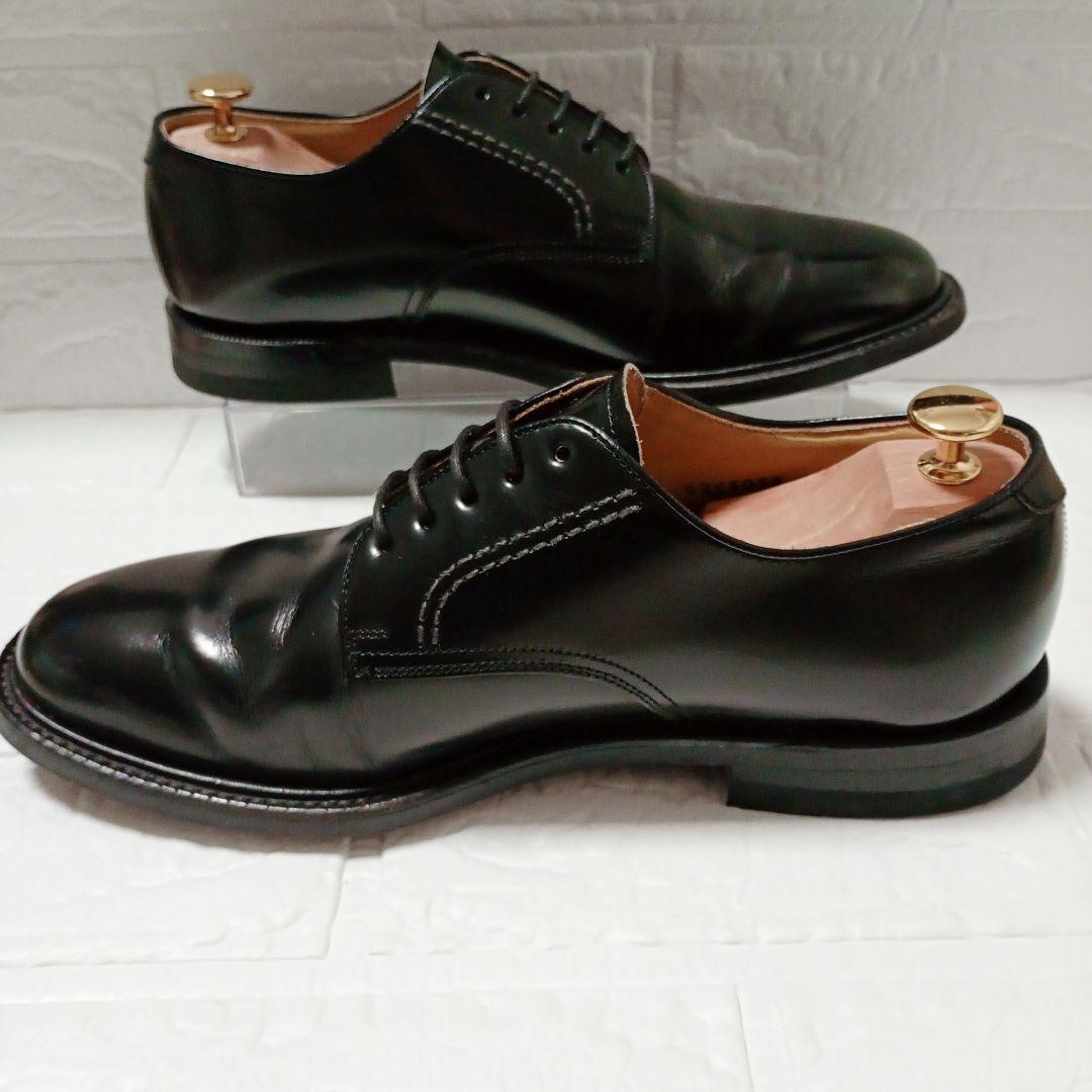 REGAL プレーントゥ レザーシューズ ブラック 26 幅広