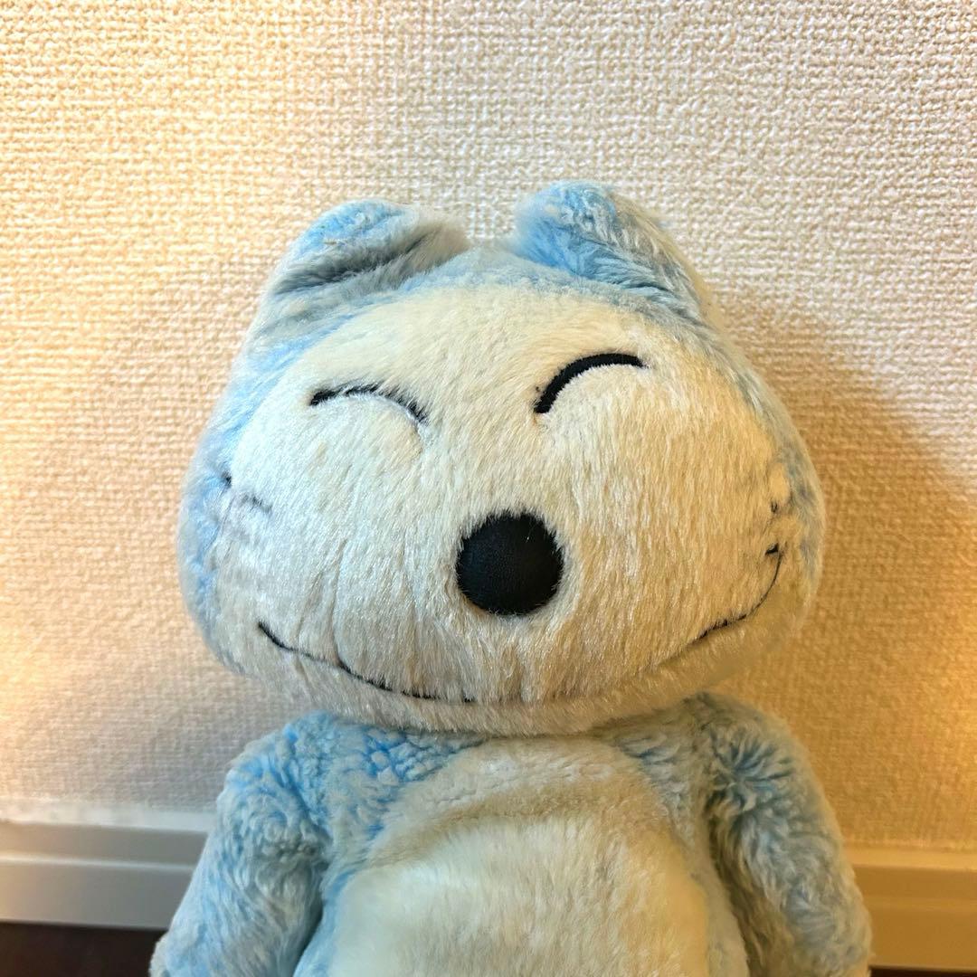 セキグチ　11ぴきのねこ　ぬいぐるみ　ブルー毛足の長いタイプ　馬場のぼる　人形
