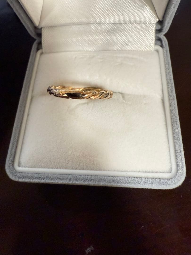 インペリアルトパーズ　リング　k18 10号