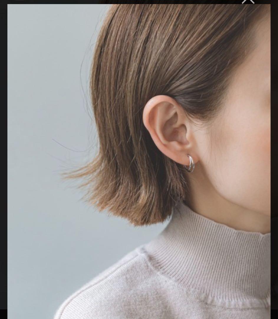 Jewel closet by L&Co. 2連風フープピアス