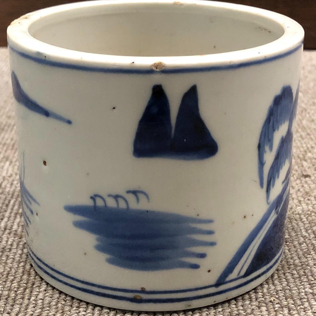 骨董　筆入れ　ペン立て