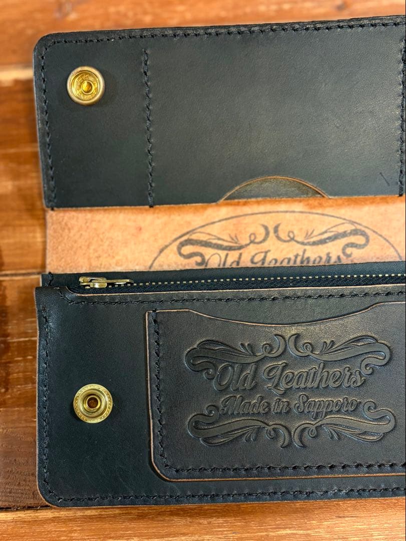 トラッカーウォレット TW-05 スタッズカスタム 姫路レザー 茶芯